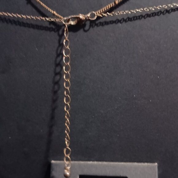 Gold-Toned Double-Layer Necklace w/ Heart Locket Pendant, 16" - Picture 5 of 5